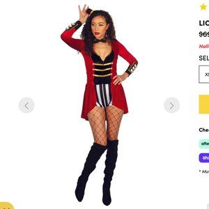 Tipsy Elves Lion Tamer / Ringmaster / Circus Costume NWT